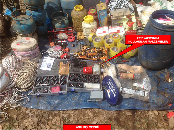 PKK sığınakları ortaya çıkarıldı